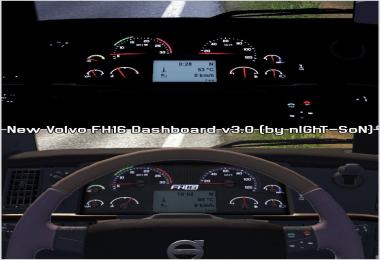 New Volvo FH16 Dashboard v3.1