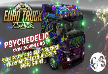 Psychedelic Skin Pack for All Trucks