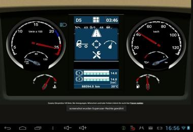 Scania Streamline V8 Dashboard v0.3.0 Beta