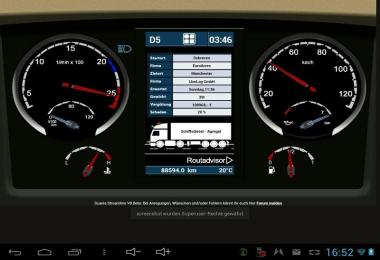 Scania Streamline V8 Dashboard v0.3.0 Beta