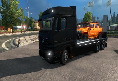 Mercedes Actros MP4 Flatbed + Trailer v3 FINAL