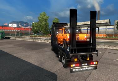 Mercedes Actros MP4 Flatbed + Trailer v3 FINAL