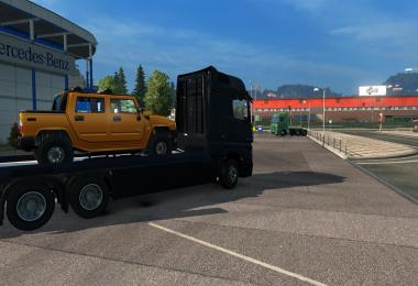 Mercedes Actros MP4 Flatbed + Trailer v3 FINAL