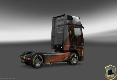 Mercedes Actros MP4 Volcano Tiger Skin