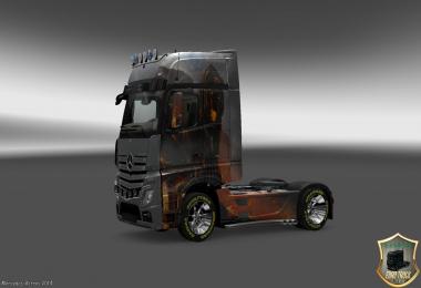 Mercedes Actros MP4 Volcano Tiger Skin