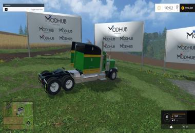 Peterbilt 3881 John Deere semi v1.1