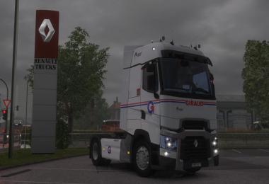 Skin Renault Range T Transports GIRAUD HD truck model et Range 1.2