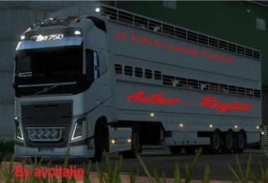 25 TON Livestock Carrier Trailer Mod (Work ETS2MP)