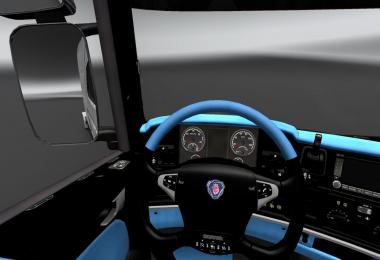 Scania blue and white interior 1.19