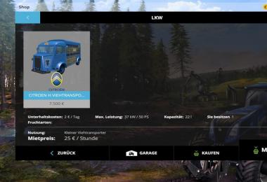 Citroen H flatbed and Livestock v2.6