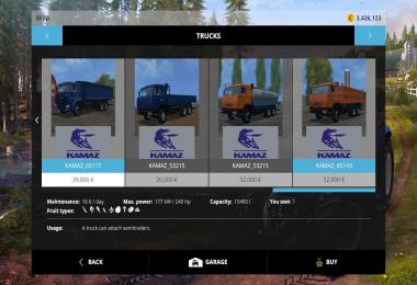 Mods Pack Kamaz + Trailer v2.0