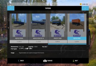 Mods Pack Kamaz + Trailer v2.0