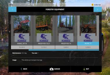 Mods Pack Kamaz + Trailer v2.0