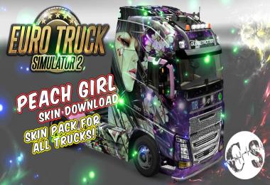 Peach Girl Skin Pack for All Trucks