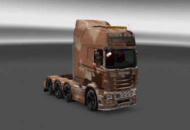 Sand Camouflage Skin for Scania RJL