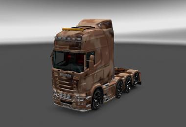 Sand Camouflage Skin for Scania RJL