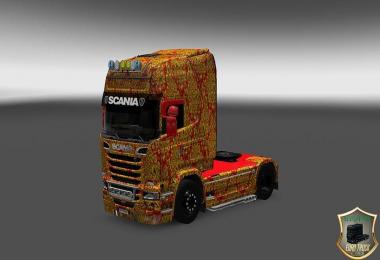 Scania Streamline Khokhloma Skin v2.0