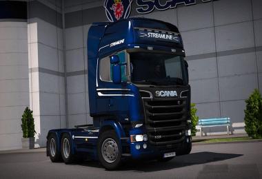 Scania Streamline (RJL) Blue Ocean Metallic Skin