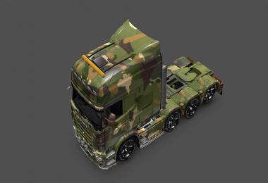 Soil Camouflage Skin for Scania RJL