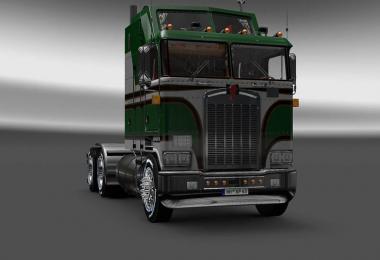 Green and white Kenworth k100 6x4 + 4x2 v5.0