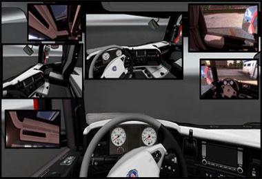 Black White Scania R Interior 1.21