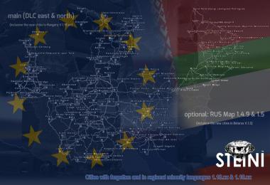 Cities with forgotten and in regional minority languages