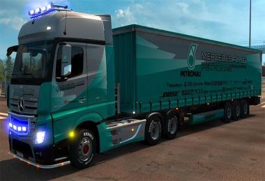 Mercedes Actros MP4 Petronas F1 Combo Pack v1