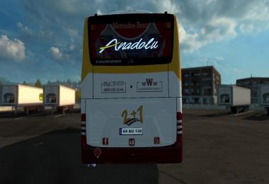 Mercedes Benz Tourismo 15 RHD Anadolu 2+1 Skin v1.0