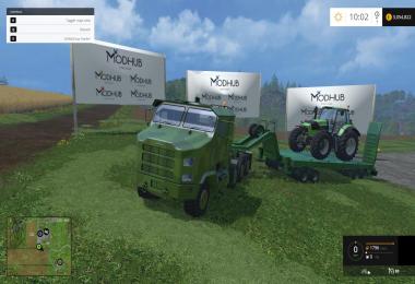 Oshkosh M1070 truck with trailer v1.0