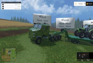 Oshkosh M1070 truck with trailer v1.0