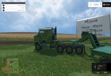 Oshkosh M1070 truck with trailer v1.0