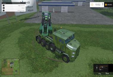 Oshkosh M1070 truck with trailer v1.0