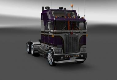 Purple and white Kenworth k100 6x4 + 4x2 v5.0