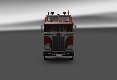 Red and white Kenworth k100 6x4 + 4x2 v5.0