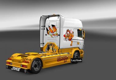 Scania RJL Longline Garfield Skin