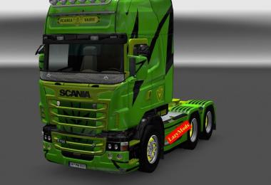 Scania RJL V8 Metallic Lightning Skin