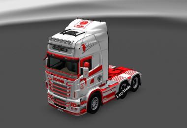 Scania RJL V8 Orange Skin