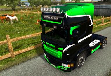 Black & Green Gradient for Scania RJL