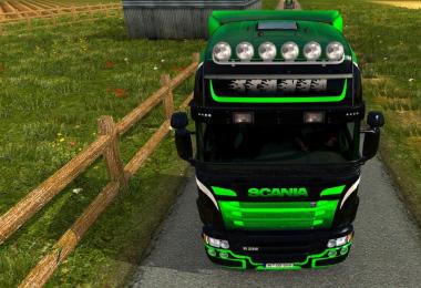 Black & Green Gradient for Scania RJL