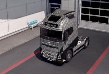 Carbon Fiber skin for Volvo FH 2012 and ohaha's v1