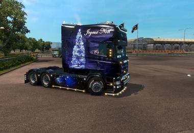 Christmas skin Scania Longline RJL