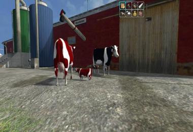 Cow family Placeable with Sound v1.0