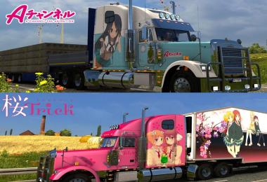 Freightliner Classic XL Anime Skin Pack v1.0