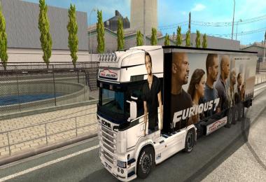 Paul Walker pack for Scania RJL