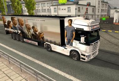 Paul Walker pack for Scania RJL