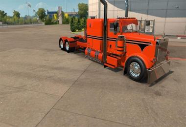 Peterbilt 389 Custom Orange Skin