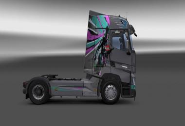 Renault T Game Girl Sketch Wide Skin