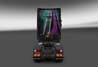 Renault T Game Girl Sketch Wide Skin