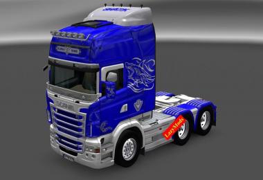 Scania RJL V8 Shark Mask Paintjob [LazyMods]