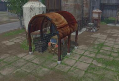 Shelter with a corrugated roof v1.0